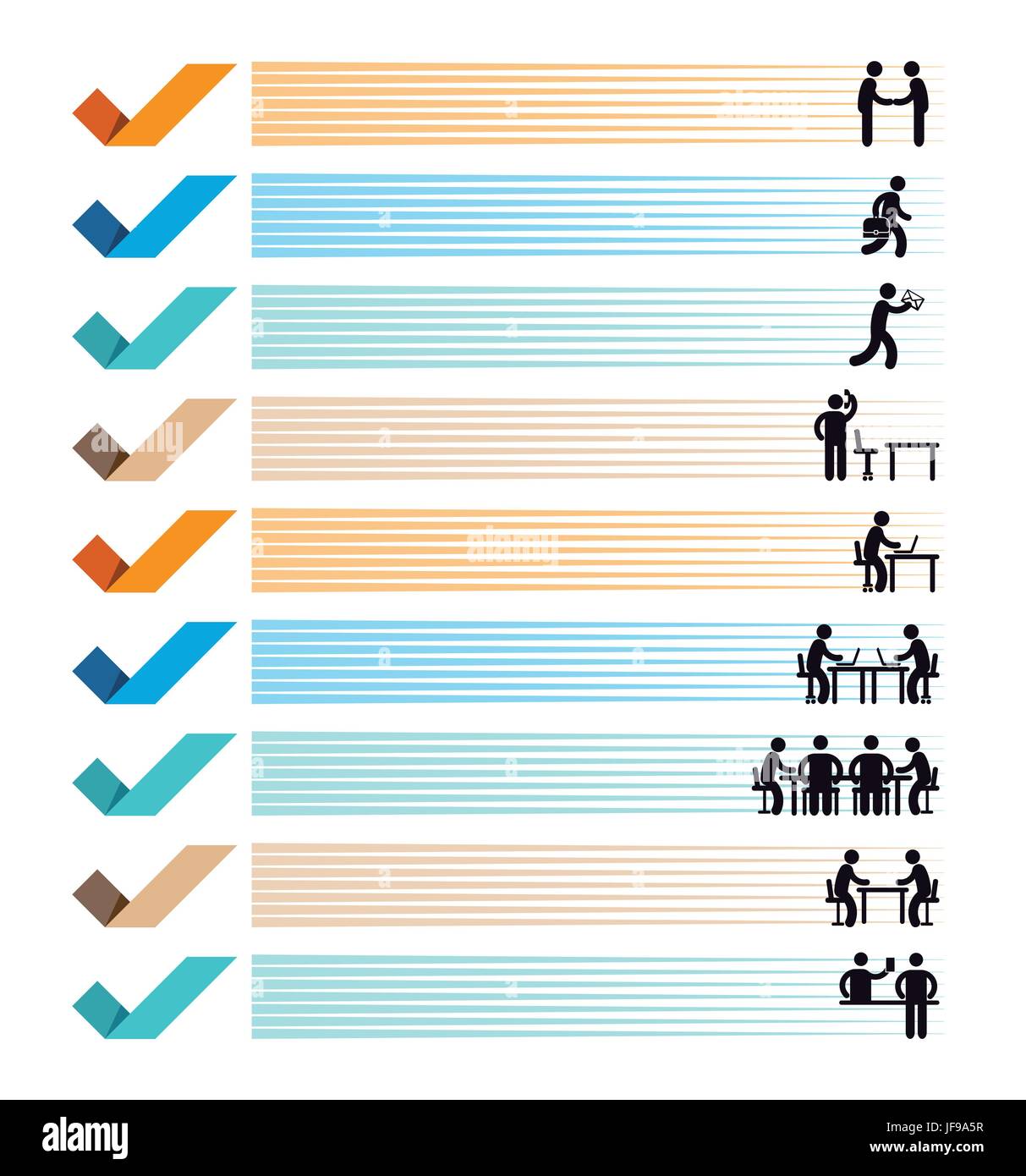 organizzare le attività Illustrazione Vettoriale