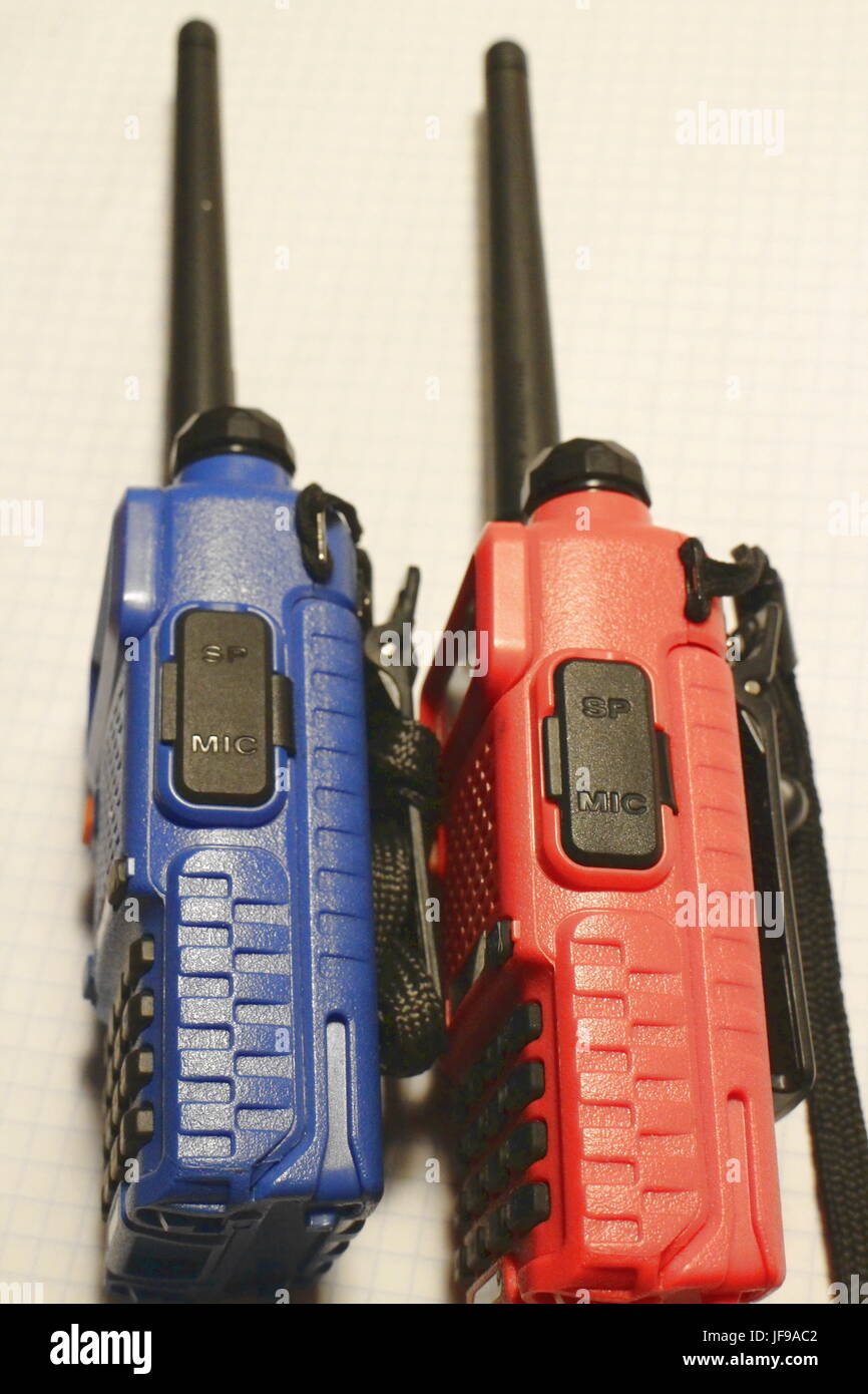 Due walkie-talkie Foto Stock