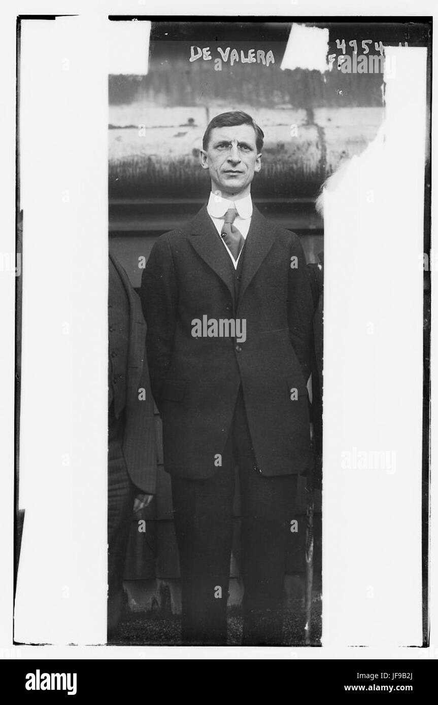 Un ritratto di Éamon de Valera, uno dei più importanti leader politici irlandesi e una figura chiave nel movimento indipendentista del paese. Foto Stock