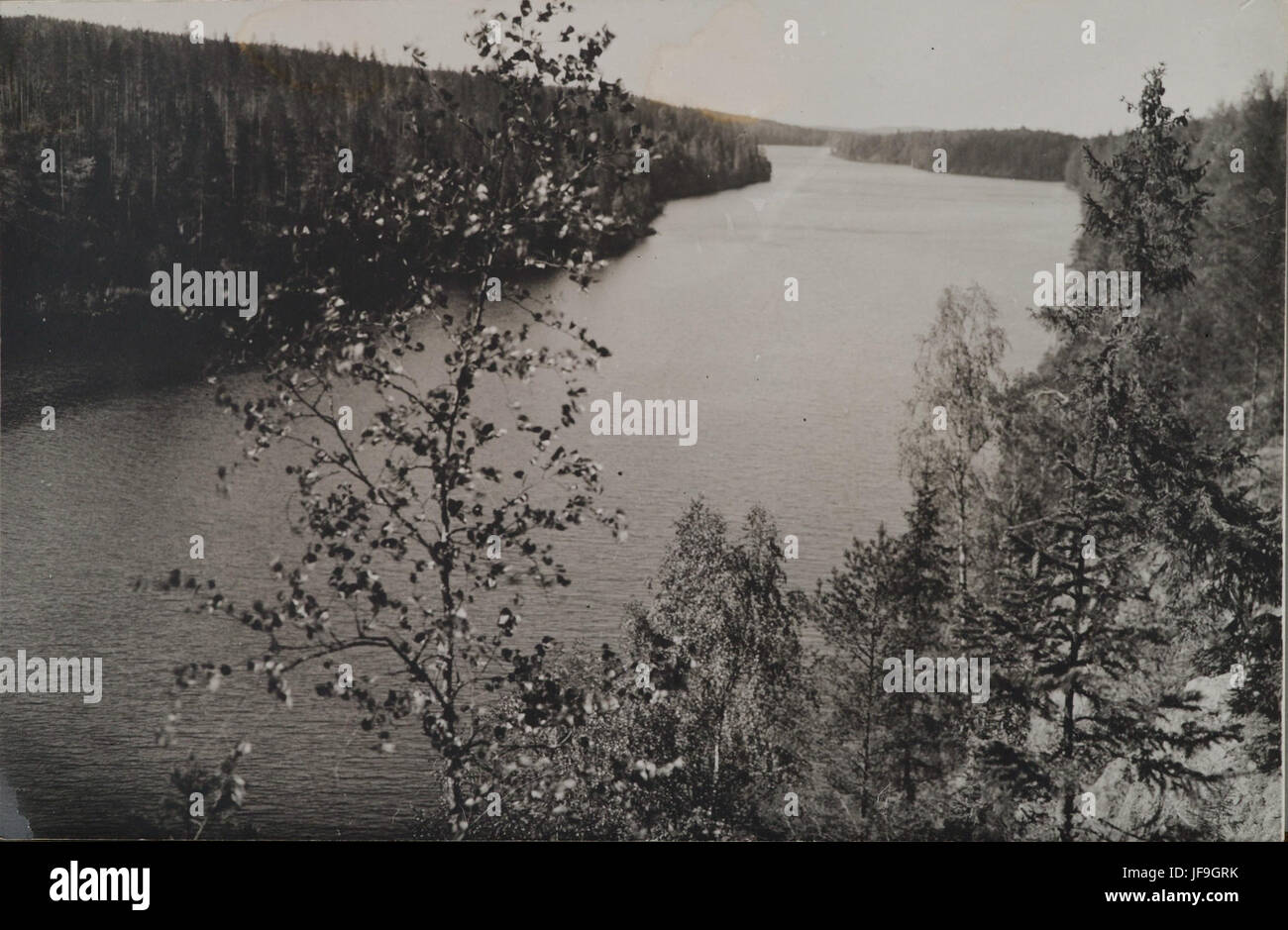 Vista sul lago Näsijärvi da Pekkala Mansion di Ruovesi, Finlandia 34641068500 o Foto Stock