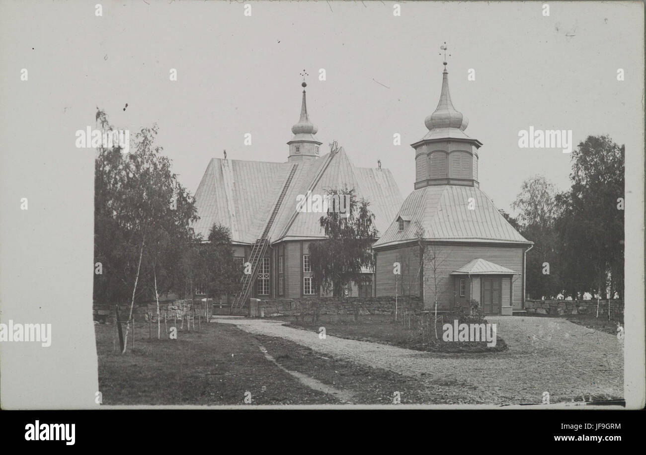 La vecchia chiesa di legno in Ruovesi, Finlandia 34896378281 o Foto Stock