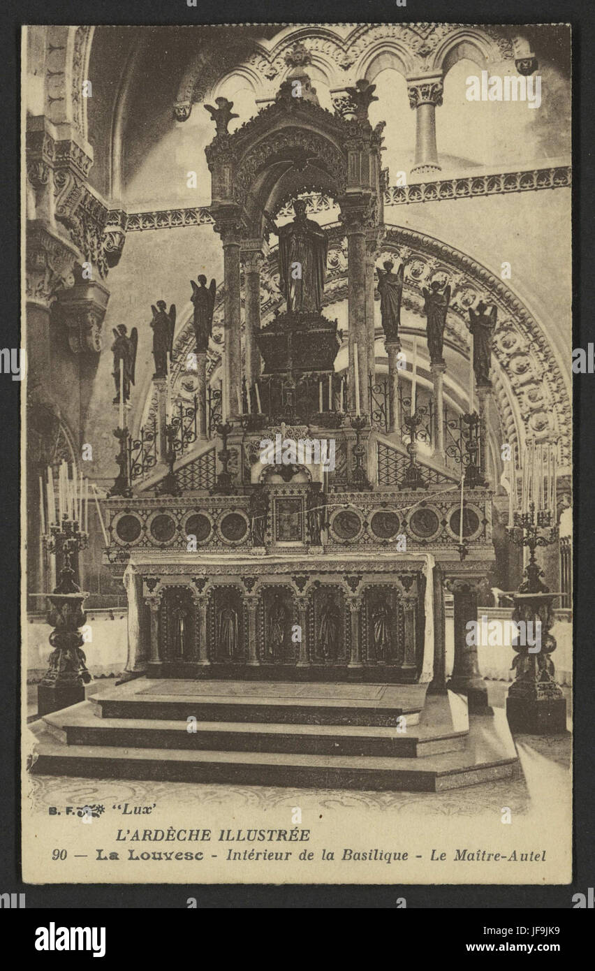 La louvesc - Intérieur de la Basilique - Le Maître-autel 34441893521 o Foto Stock