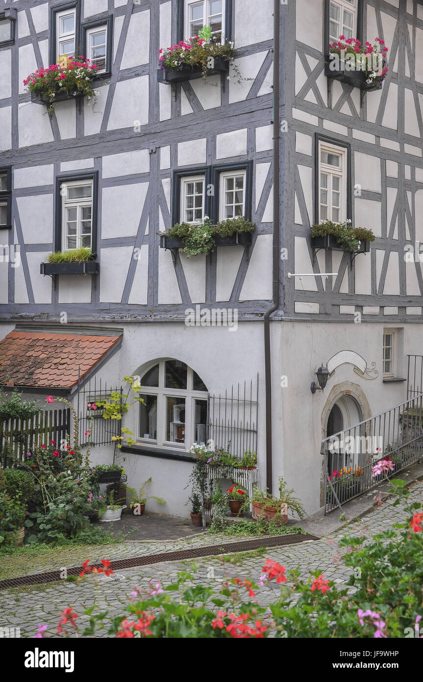 Half-Timbering House di Bad Wimpfen., Germania Foto Stock