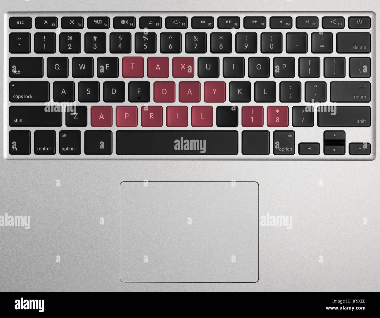 Imposta sul concetto di giorno utilizzando la tastiera del computer Foto Stock