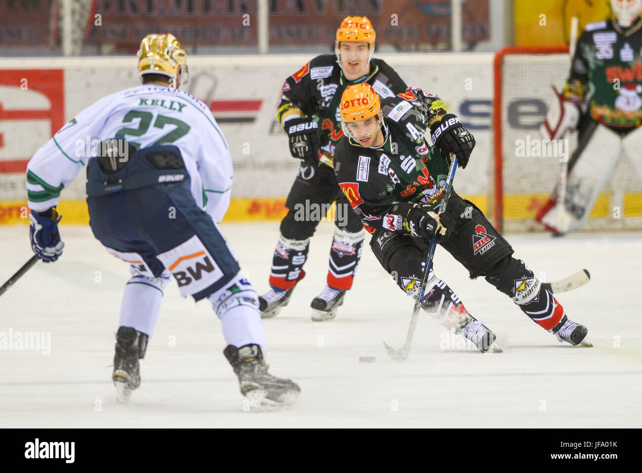 Hockey su ghiaccio Brock Hooton Foto Stock