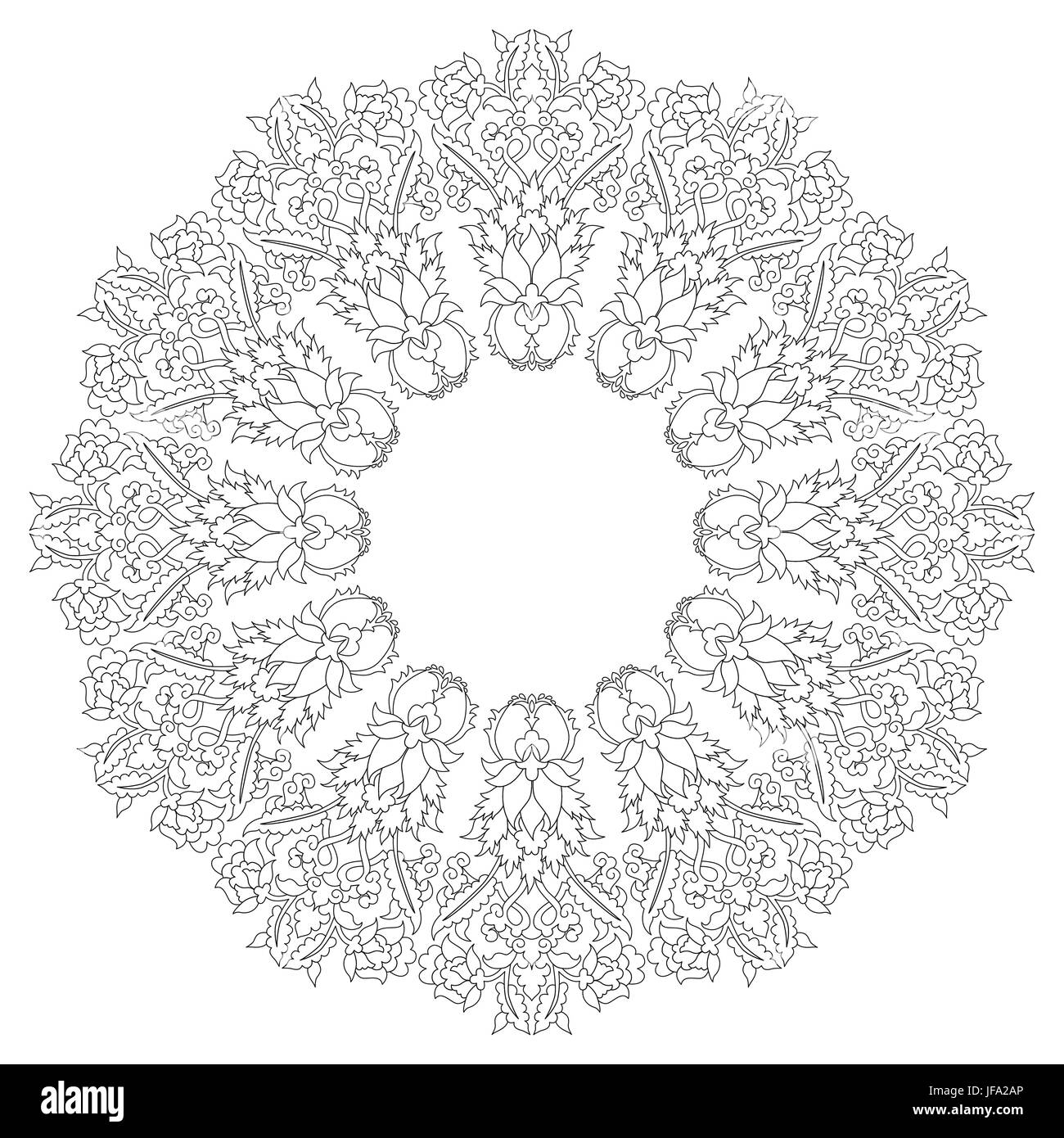 Antichi turchi ottomani pattern design vettoriali venti Illustrazione Vettoriale