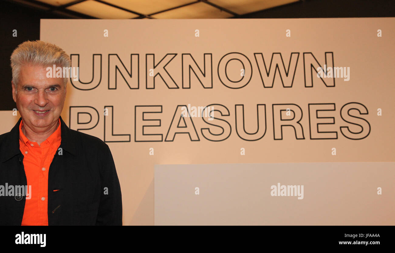 Manchester, 29 giugno 2017. Premere la visualizzazione della mostra ""iconico Manchester bande: Joy Division e nuovo ordine feat Jon Savage (nella foto) & Slater Bradley Credito: Gerard Noonan/Alamy Live News Foto Stock