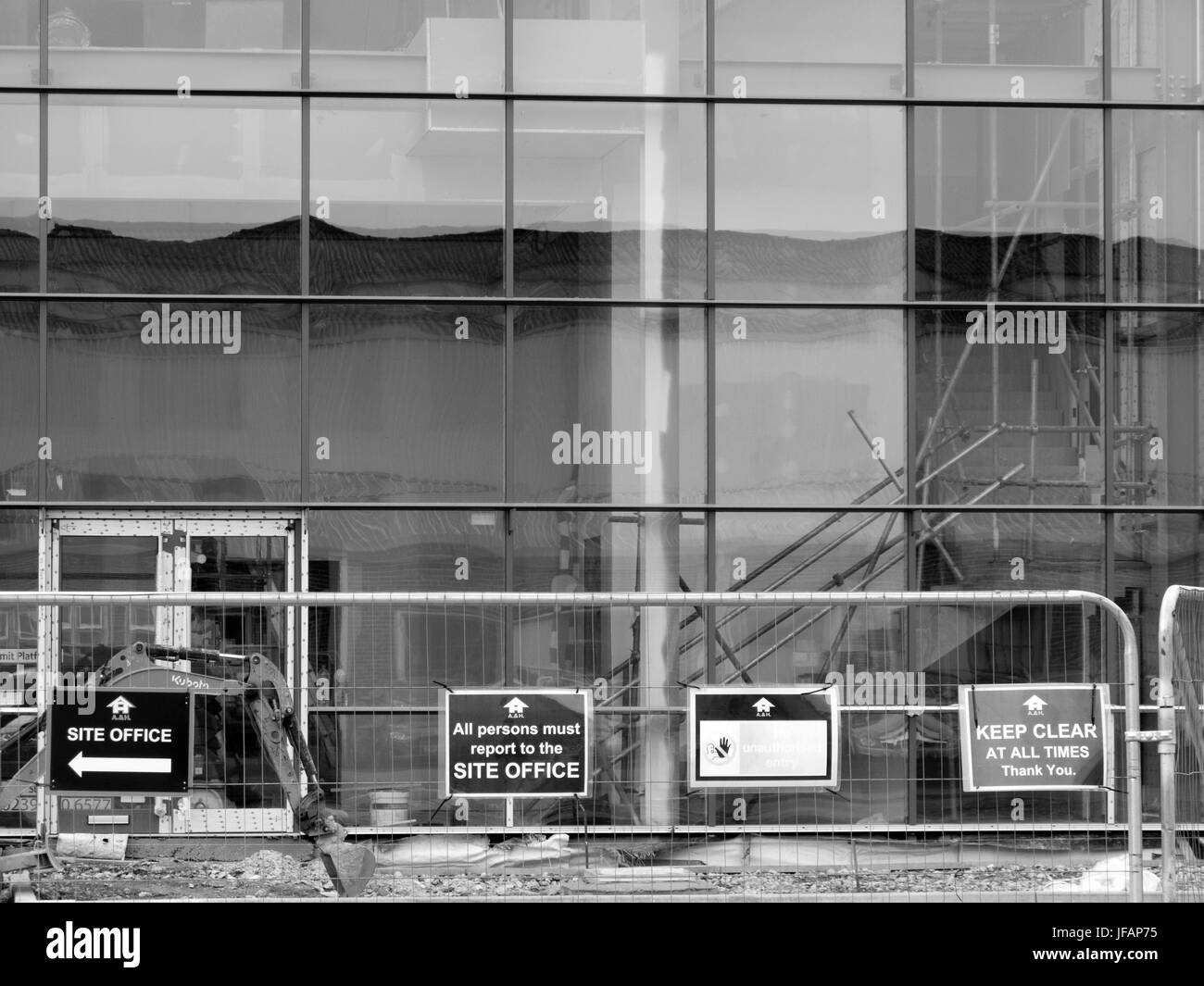 La nuova build magazzino commerciale e lo sviluppo in Office Foto Stock