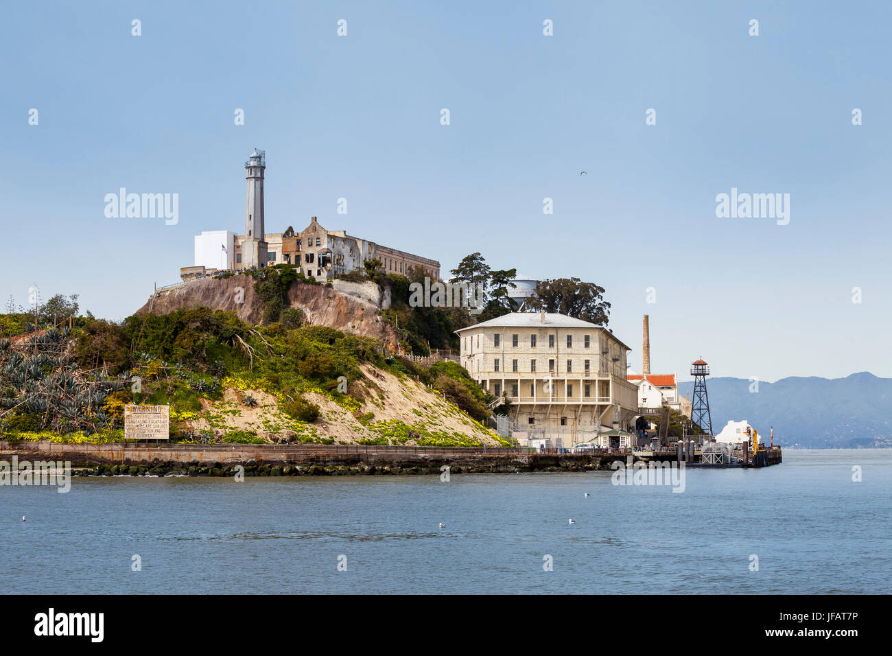 Il penitenziario di Alcatraz, San Francisco, California, Stati Uniti d'America Foto Stock