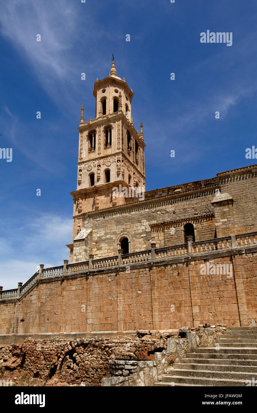 La chiesa di Nostra Signora dell'Assunzione, Santa Maria del Campo. Provincia di Burgos, Castiglia-Leon, Spagna Foto Stock