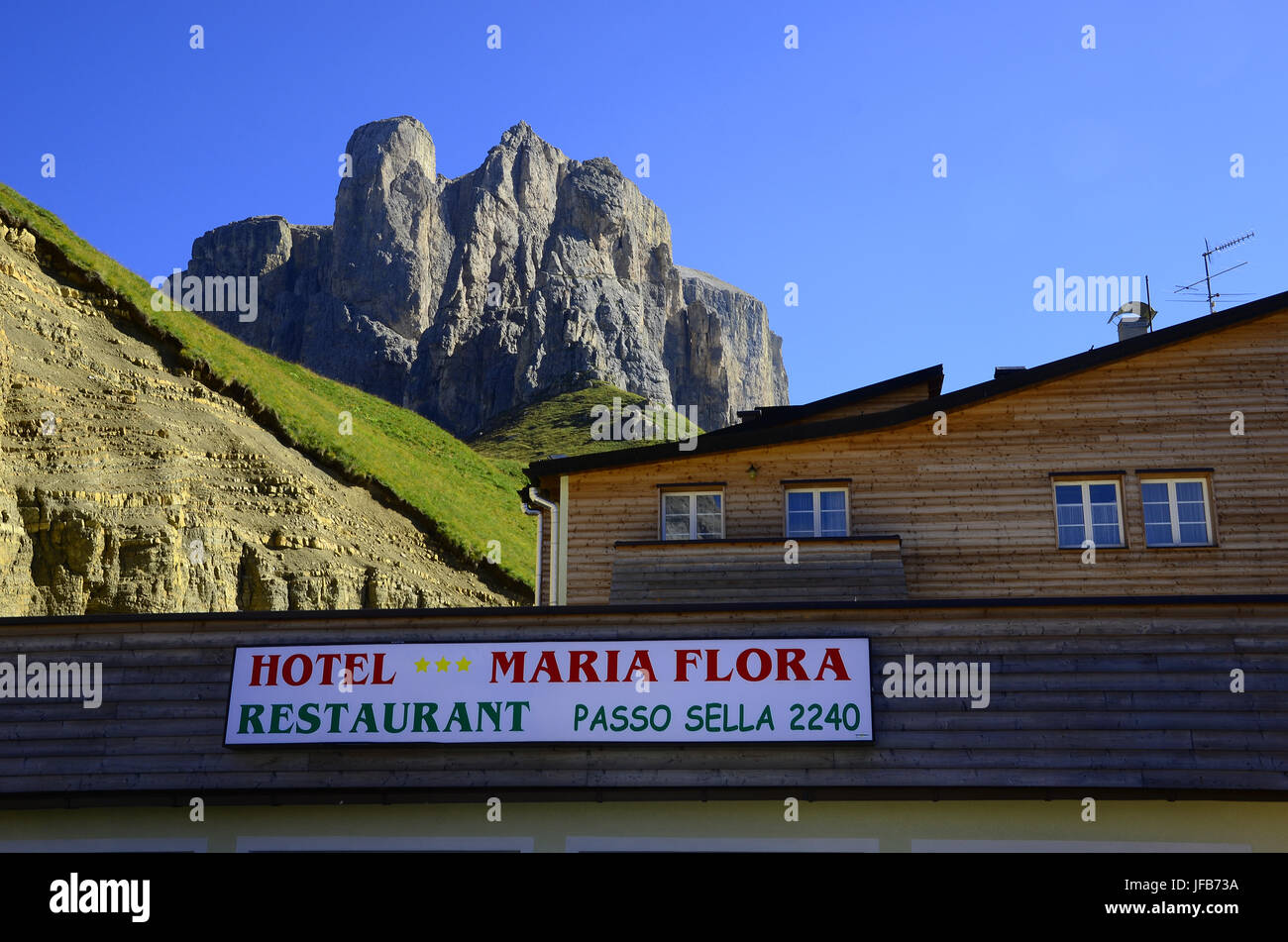 Alpi, Dolomiti, Italia, Europa, Gruppo Sella, Foto Stock