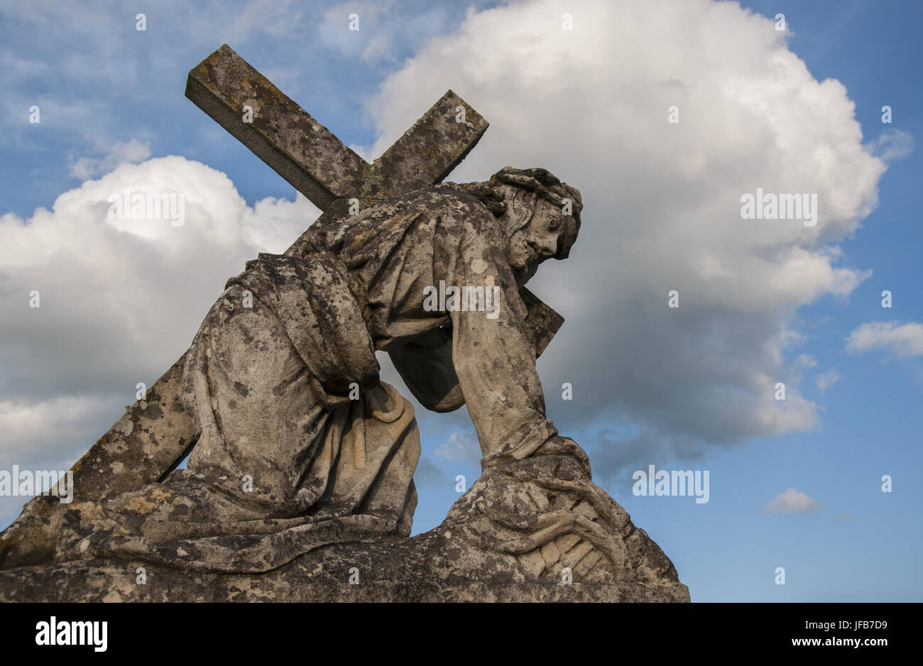 Croce di Gesù nelle vicinanze Stuppach, Germania Foto Stock