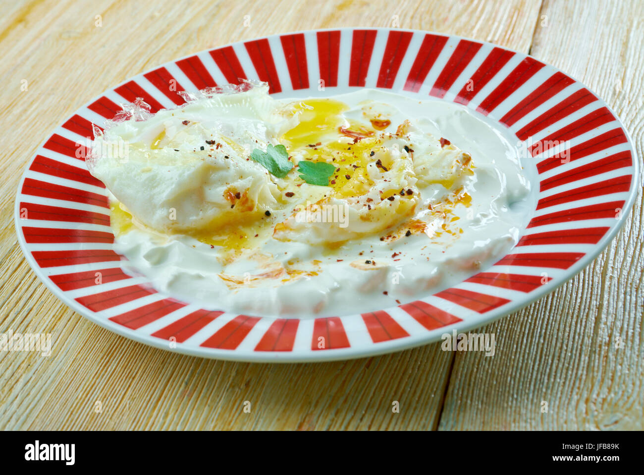 Bagno turco d uova in camicia Foto Stock