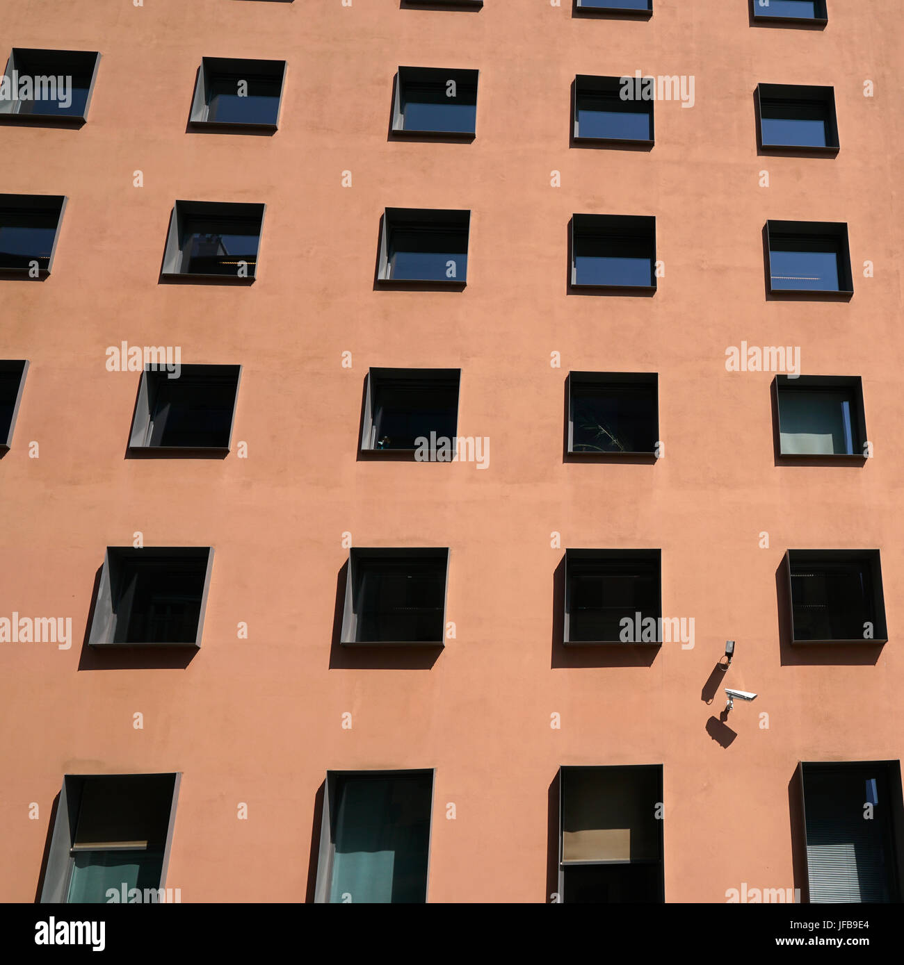 Facciata di un edificio per uffici a Berlino Foto Stock