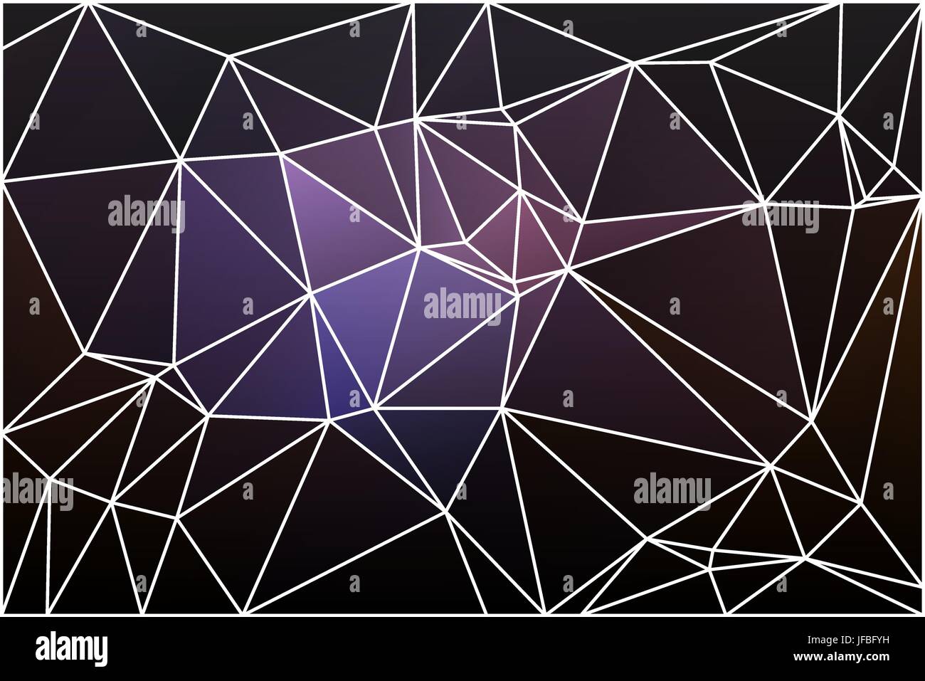 Viola marrone nero bassa astratta geometrica poly lo sfondo con il triangolo bianco maglia. Illustrazione Vettoriale