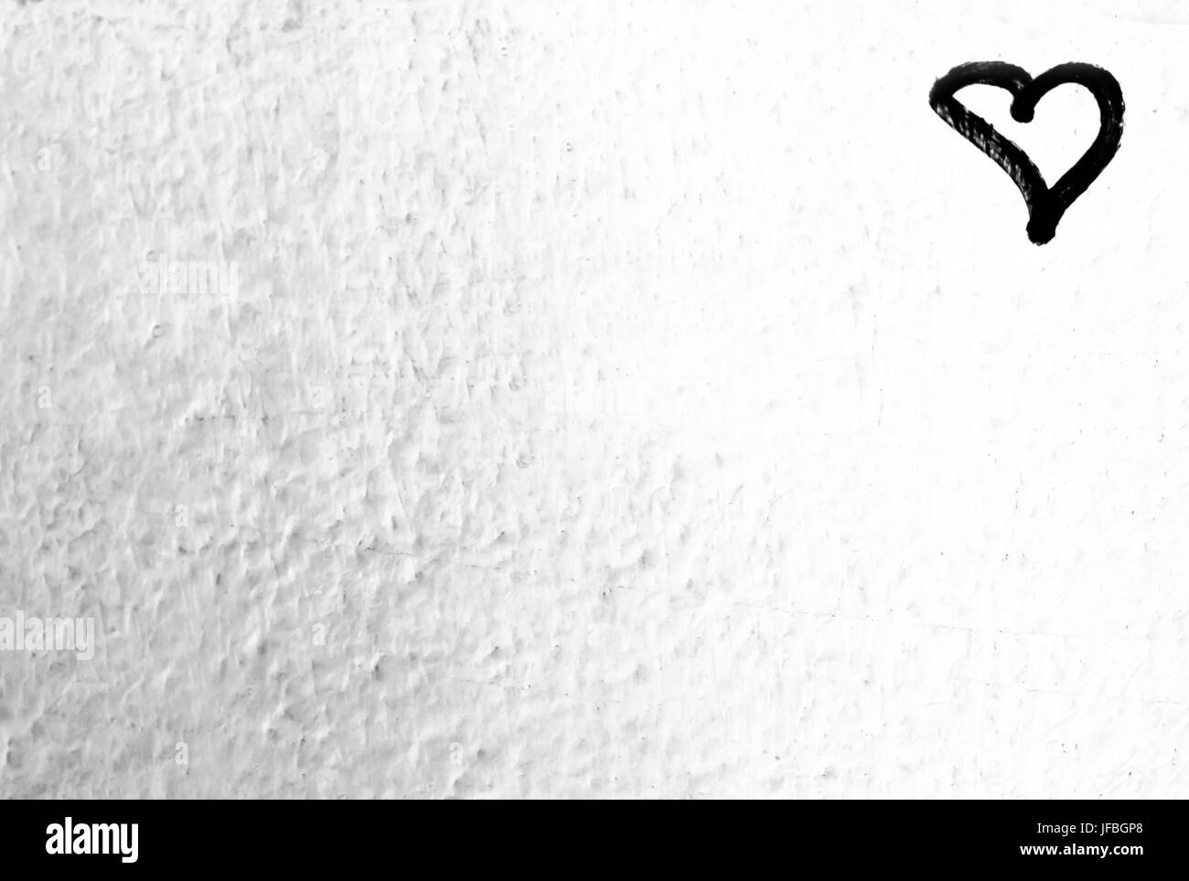 Cuore nero Foto Stock