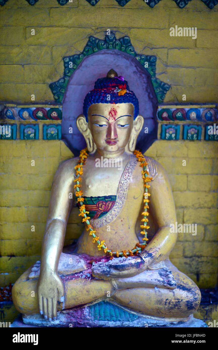 Statua indù in Bakhtapur. Foto Stock