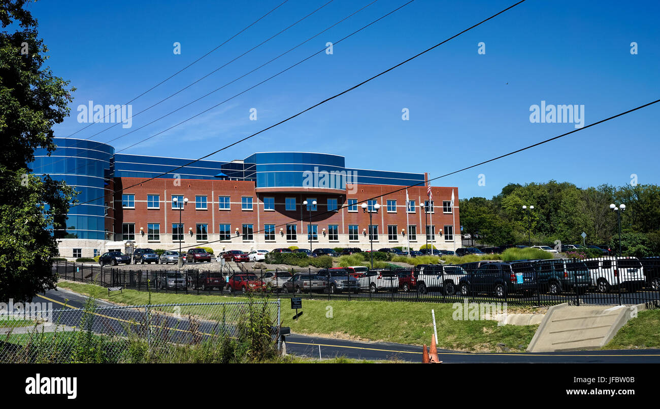 MORGANTOWN West Virginia, Stati Uniti d'America - 30 agosto: Esterno del farmaco Mylan impianto di fabbricazione su agosto 30, 2016 a Morgantown WV. Mylan è nelle notizie di postare Foto Stock