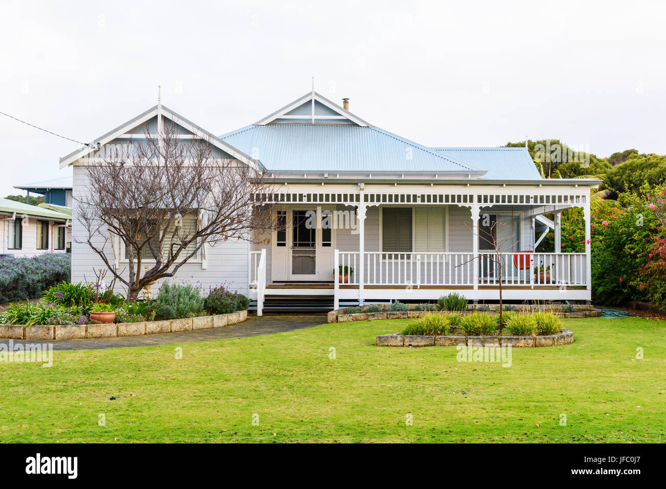 Tipica casa australiana nel paese costiero città di Augusta, Australia  occidentale Foto stock - Alamy