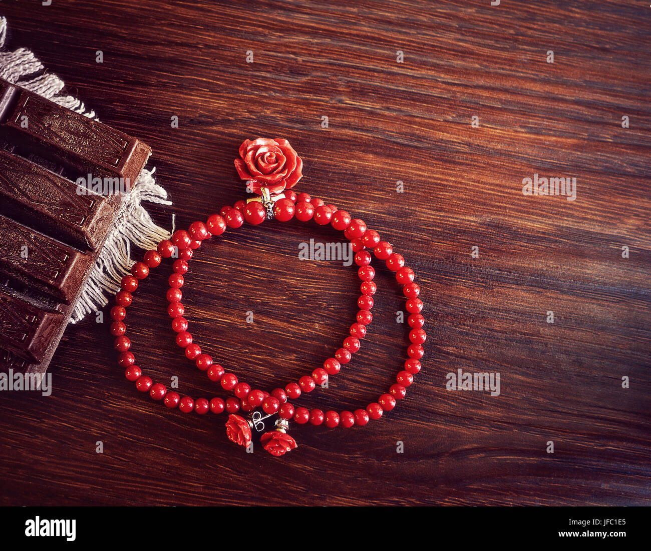 Scheda in uno stile retrò dal giorno di San Valentino Foto Stock