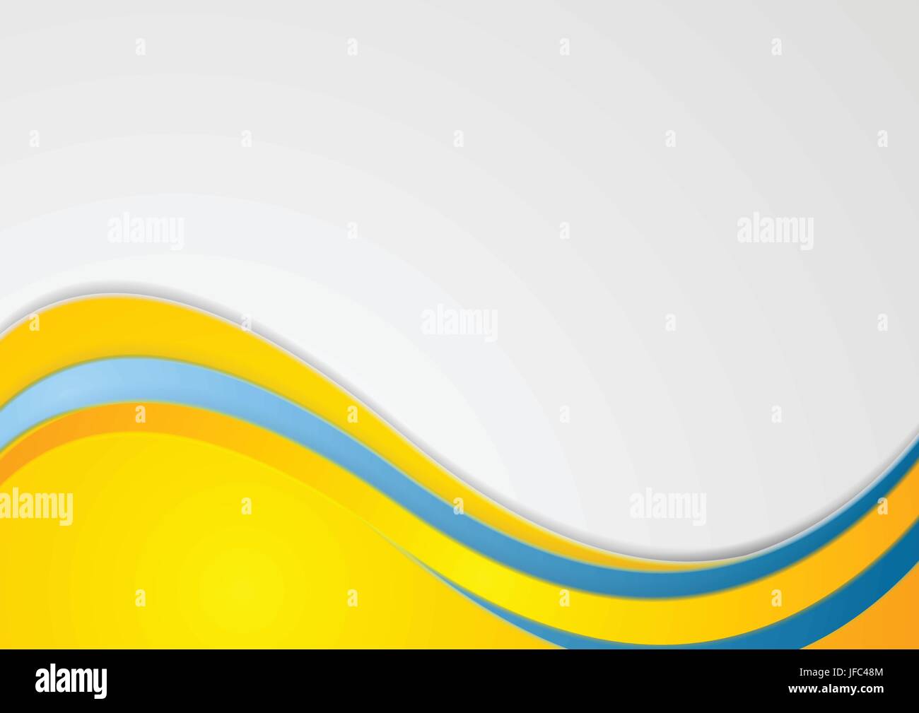 Il blu e il giallo corporate background ondulate. Luminose astratto disegno vettoriale Illustrazione Vettoriale