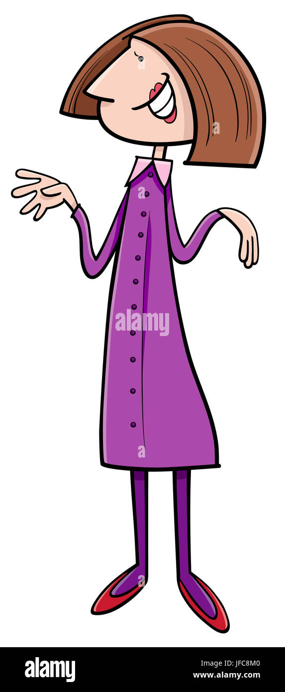 Donna personaggio dei fumetti Foto Stock