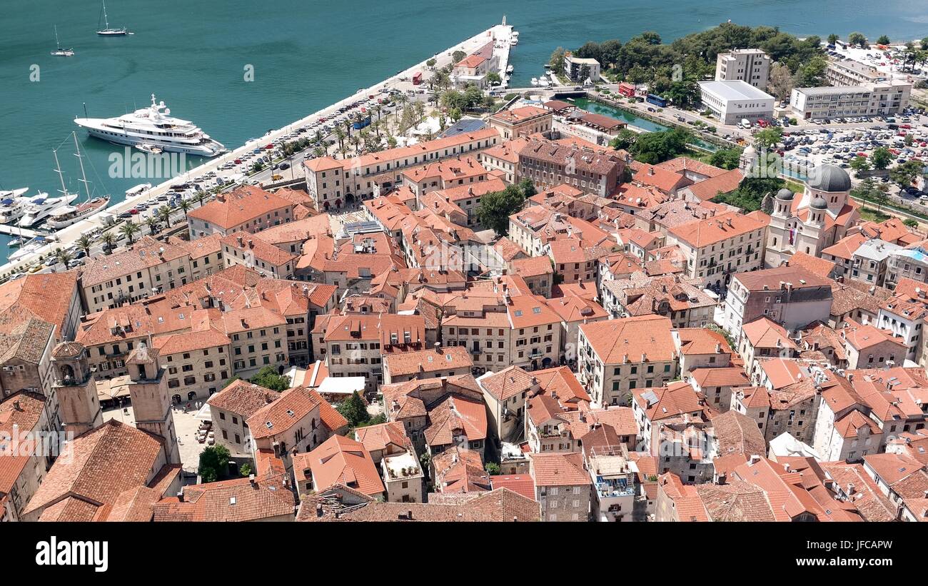 Città vecchia di Kotor, Montenegro Foto Stock