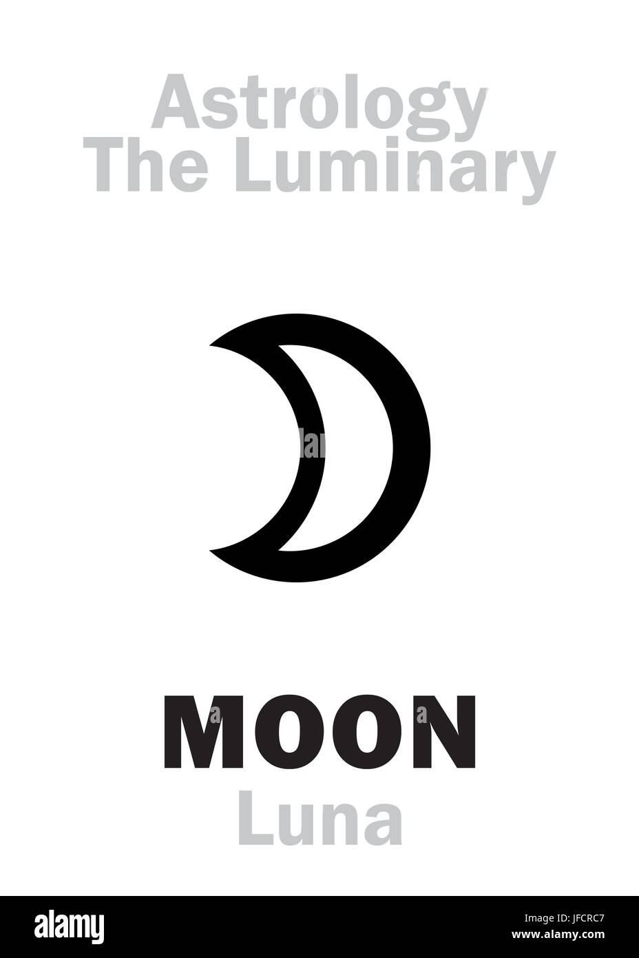 Astrologia: Luminary luna (Luna) Foto Stock Astrologia: Luminary luna (Luna) Foto Stock