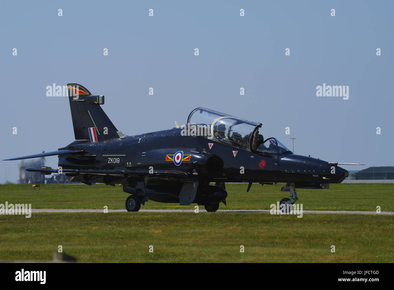 BAE Hawk T Mk 2 ZK019, RAF Anglesey, Foto Stock