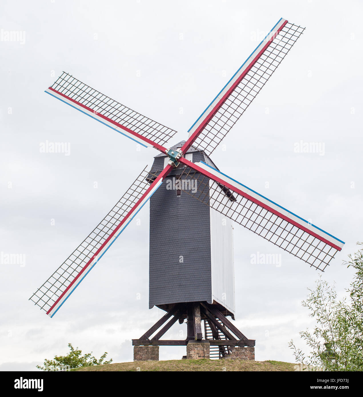 Mulino a vento Sint Janshuismolen Foto Stock