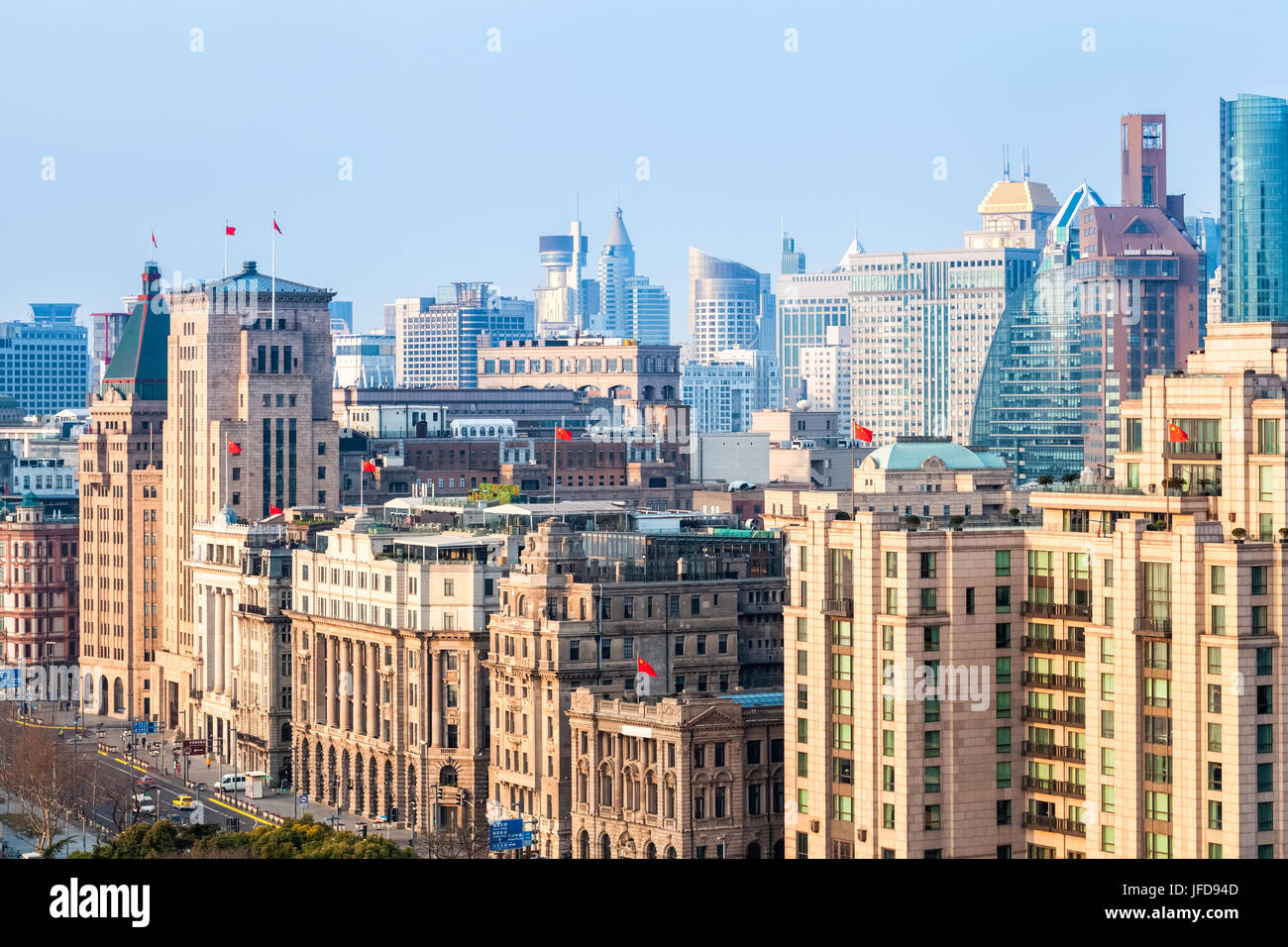 Il Bund a Shanghai Foto Stock