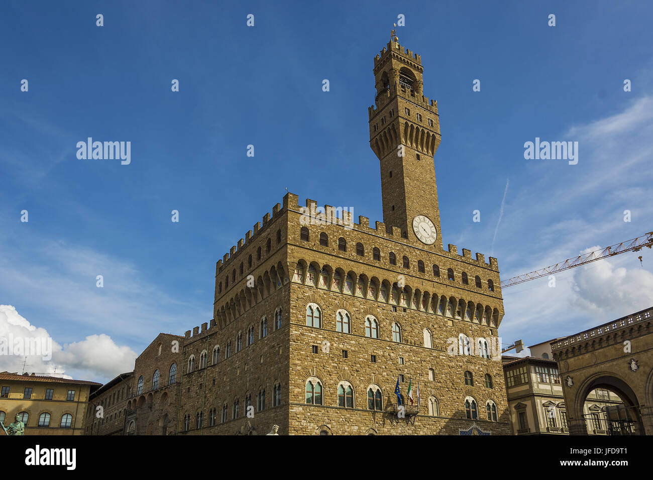 Palazzo Vecchio a Firenze Foto Stock