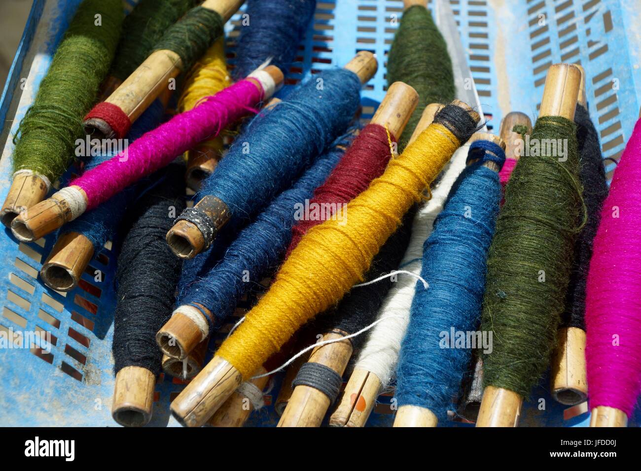 Telaio per la tessitura di Syanboche, Mustang Superiore Foto Stock