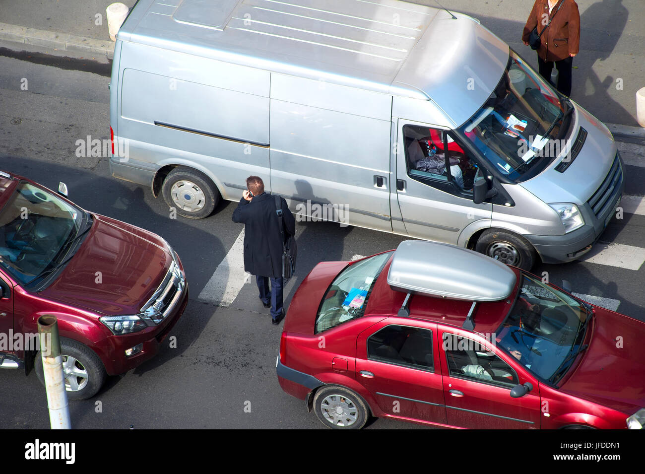 Frenetica vita di città Foto Stock