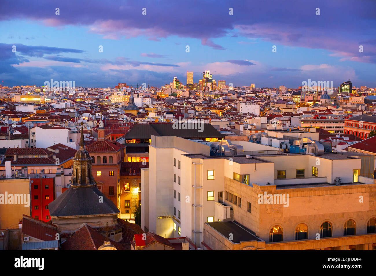 Paesaggio urbano di Madrid, Spagna Foto Stock