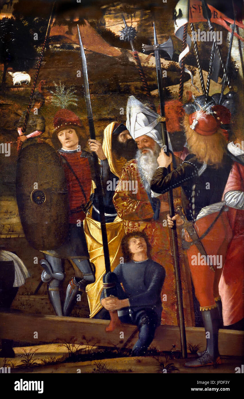 Alabardieri e anziani 1490 1494 Vittore Carpaccio 1460-1465 Venezia Italia Italiano Foto Stock