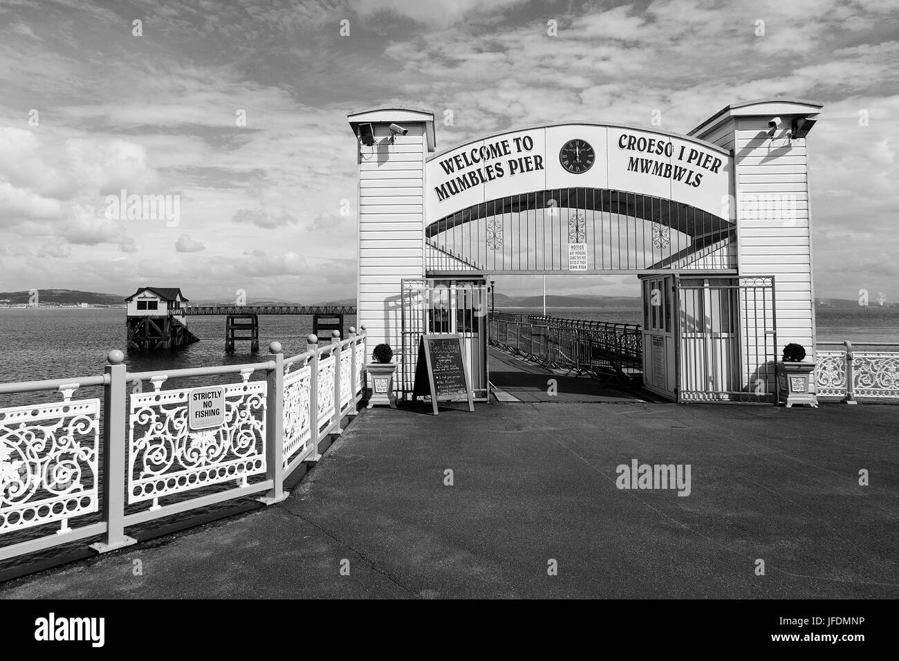 Mumbles Pier Foto Stock