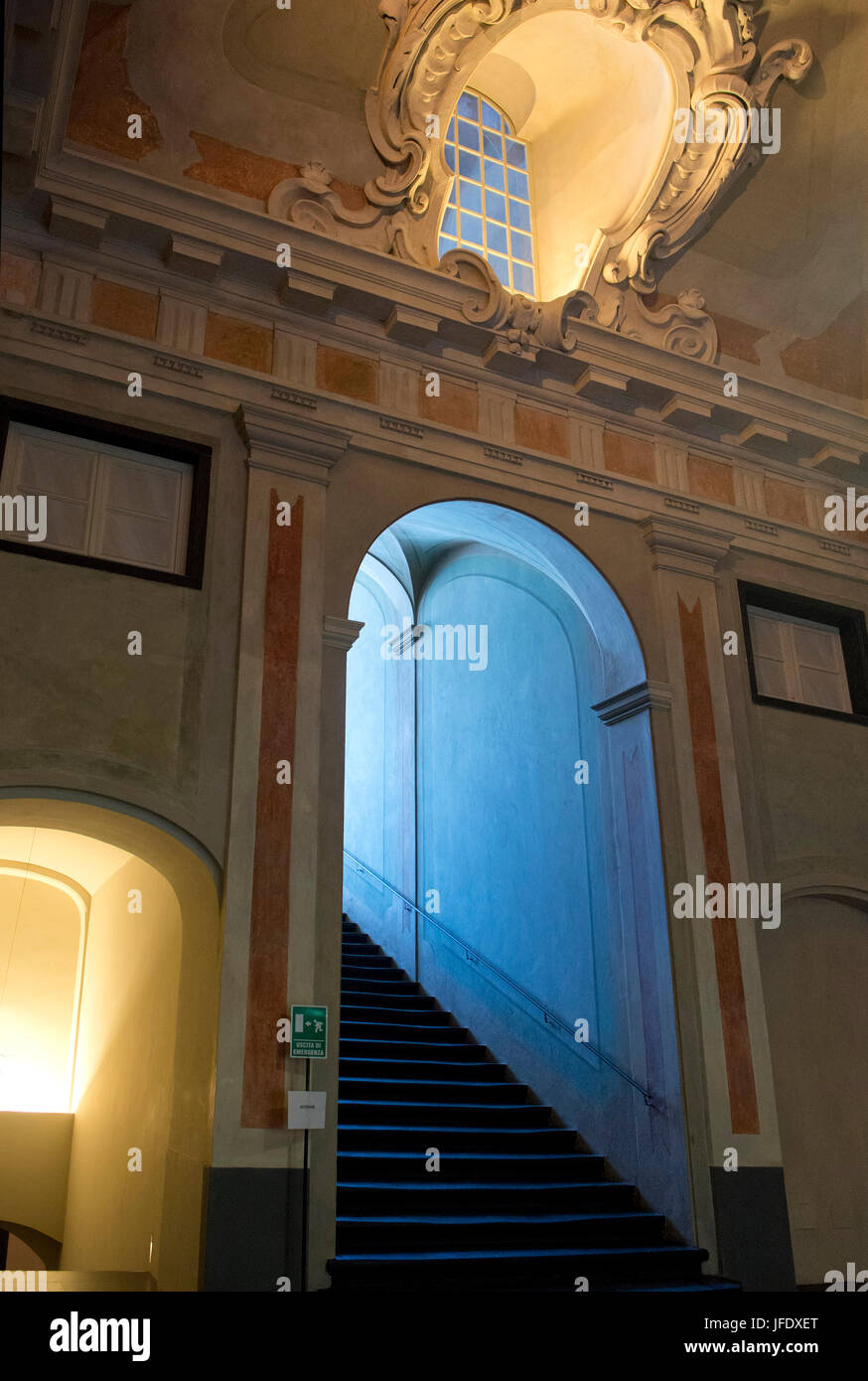 In Italia, la Liguria, Genova, Via del Campo, Palazzo Cesare Palazzo Durazzo, theone dei Palazzi dei Rolli, classificato come patrimonio mondiale dall' UNESCO Foto Stock