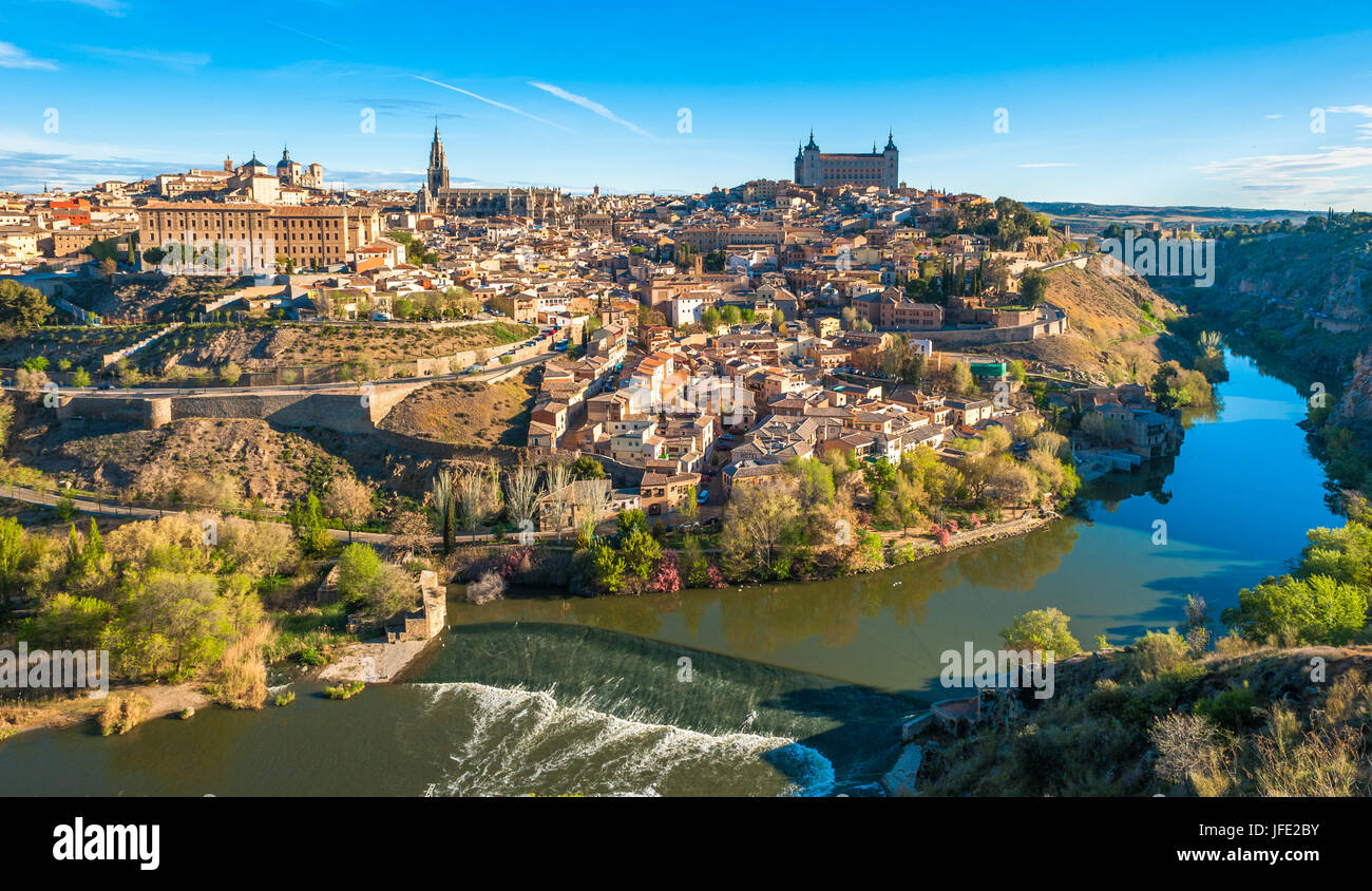 Panorama di Toledo, Spagna Foto Stock