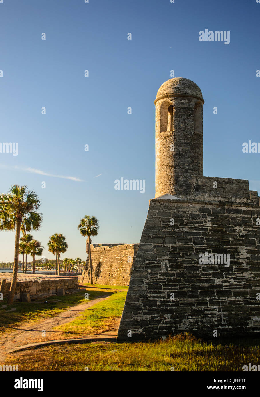 Castillo de San Marcos, Sant'Agostino, Florida. Foto Stock