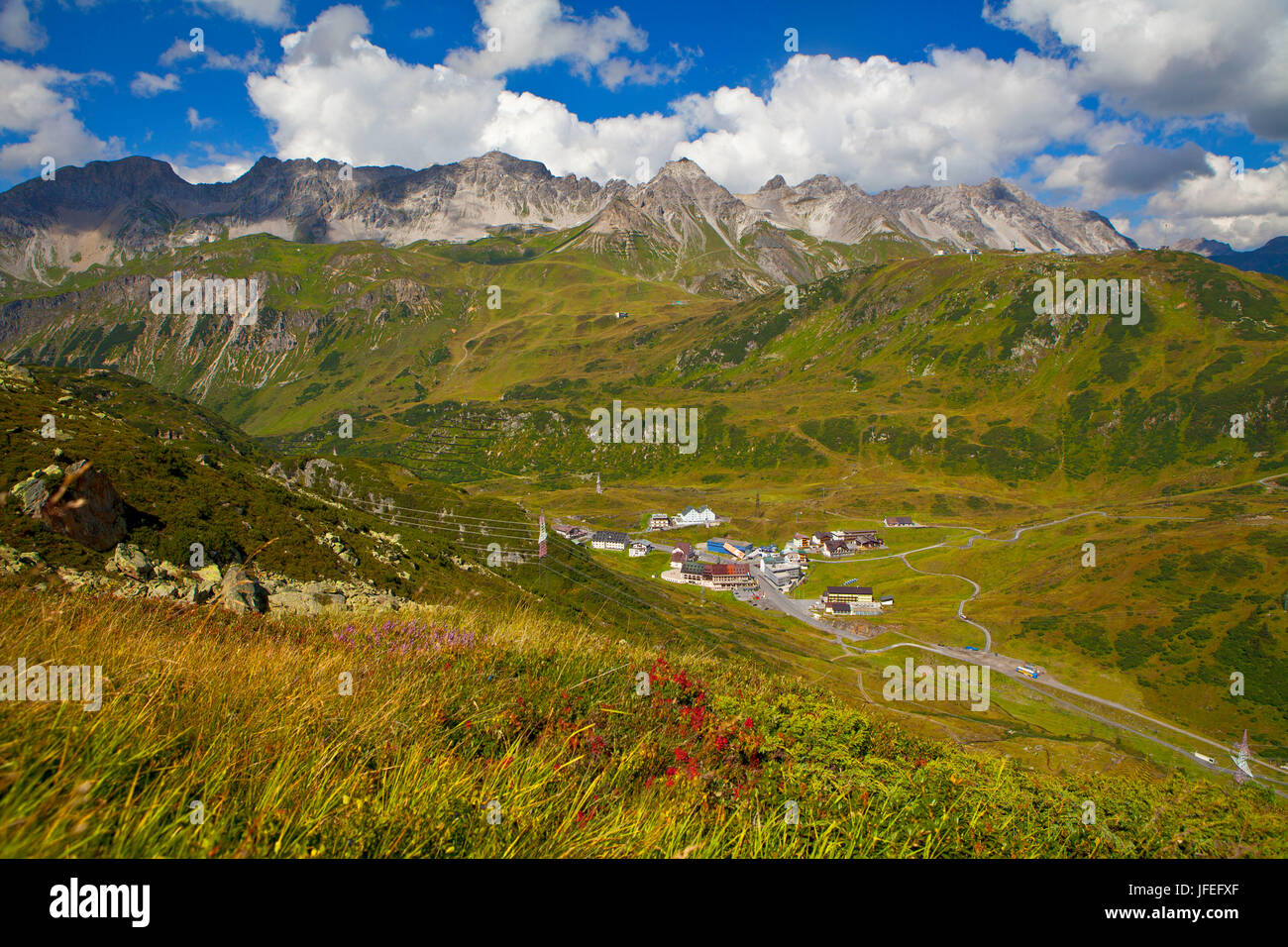 Austria, Tirolo, St. Christoph sull'Arlberg Foto Stock