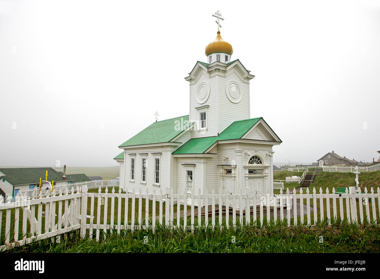 Nord America, USA, Alaska, nella chiesa ortodossa russa Foto Stock