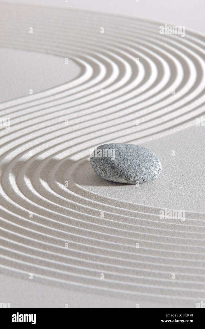 Giapponese giardino zen Foto Stock