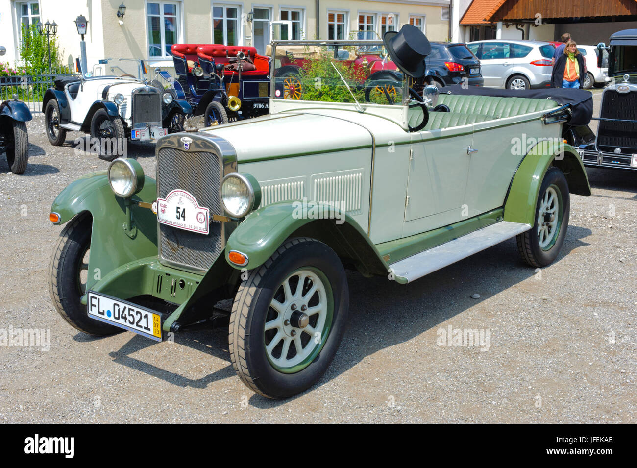 Old-timer rally "contesa Herkomer' di Landsberg a Lech per almeno 80 anni di automobili, qui con il viaggio W 10/1 Tourer, anno di fabbricazione 1928 Foto Stock