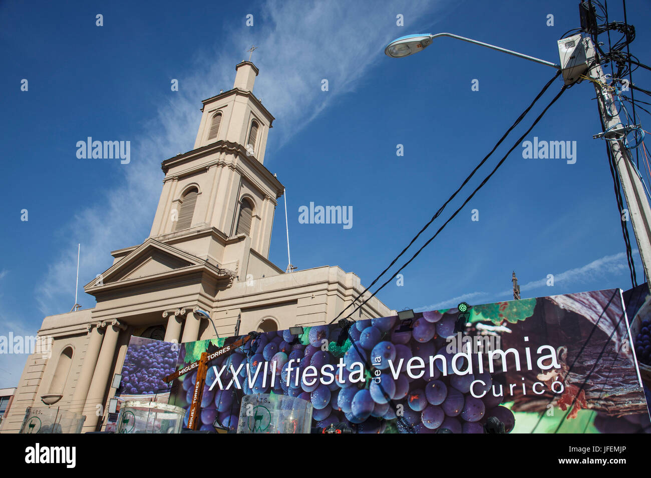 Il Cile, Valle de Curico, vino, di festa Foto Stock
