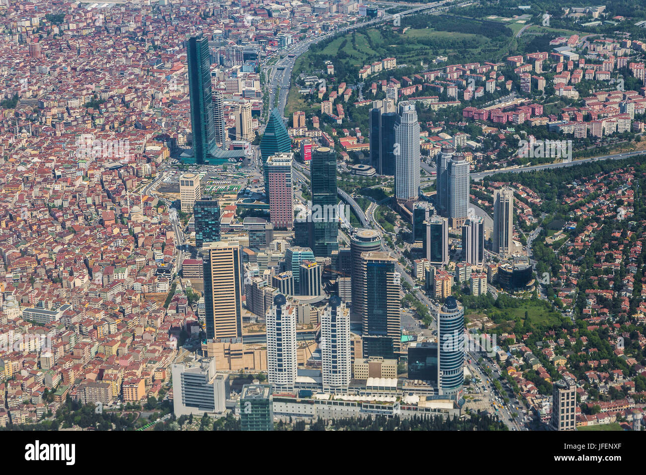 Turchia, Istanbul City, Levent nuova città Foto Stock