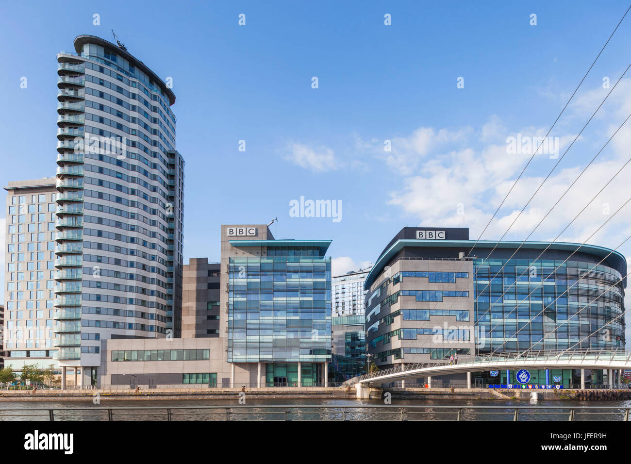 Inghilterra, Manchester, Salford, le banchine, Media City Foto Stock