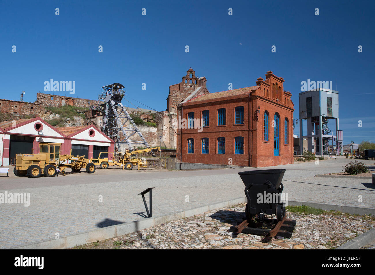 Spagna, Castilla La Mancha Regione, Ciudad Real Provincia, Almaden Città, miniere di mercurio di Almaden, Patrimonio Mondiale UNESCO sito Unesco Foto Stock