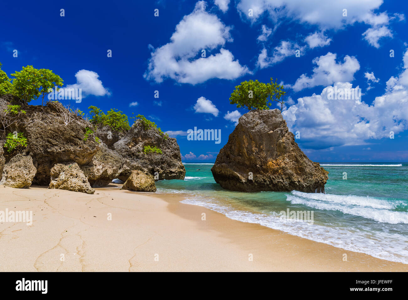 Bingin Beach - Bali Indonesia Foto Stock