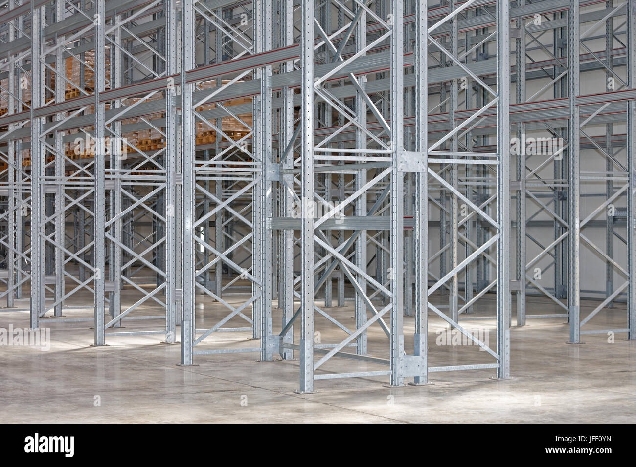 Magazzino sistema di scaffalatura Foto Stock